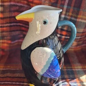 Toucan Ceramic Pitcher